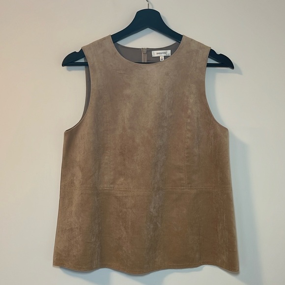 Aritzia Faux Suede Sleeveless Top - Picture 2 of 4